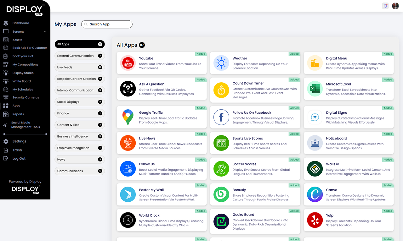 Apps and Integrations